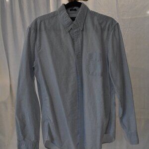 J.Crew - Long-Sleeve Button-Down Shirt - Blue/White -- Large